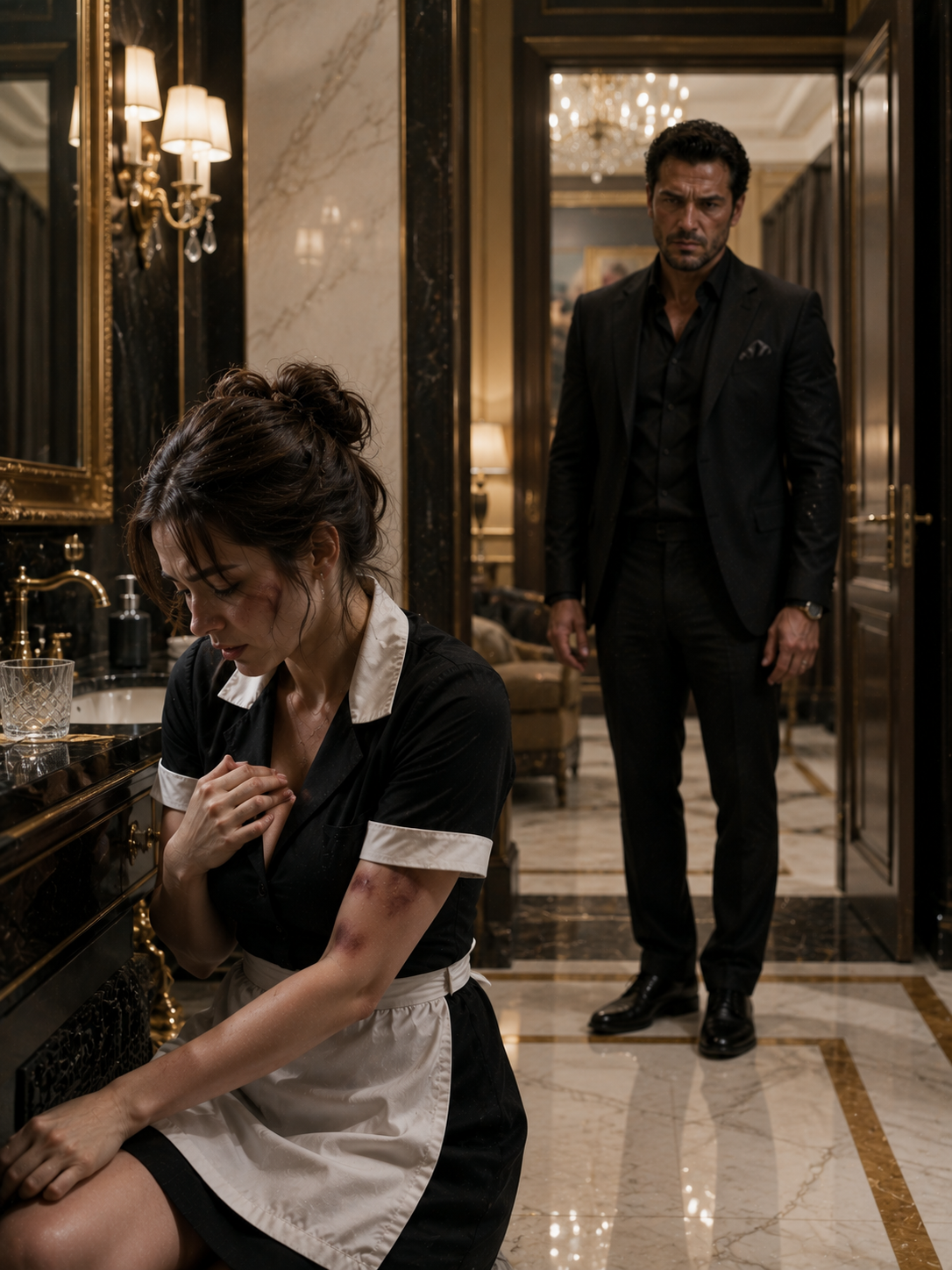 The Maid Thought No One Would See Her Bruises—Then the Mafia Boss Walked In