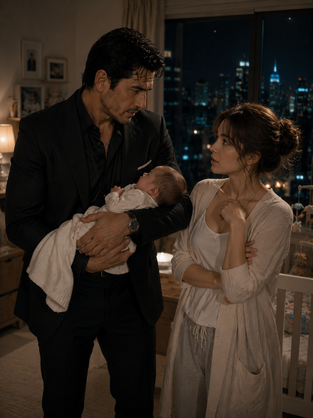 She Accidentally Kissed the Mafia Boss at Midnight—At 2 A.M., He Was Rocking Her Crying Baby to Sleep