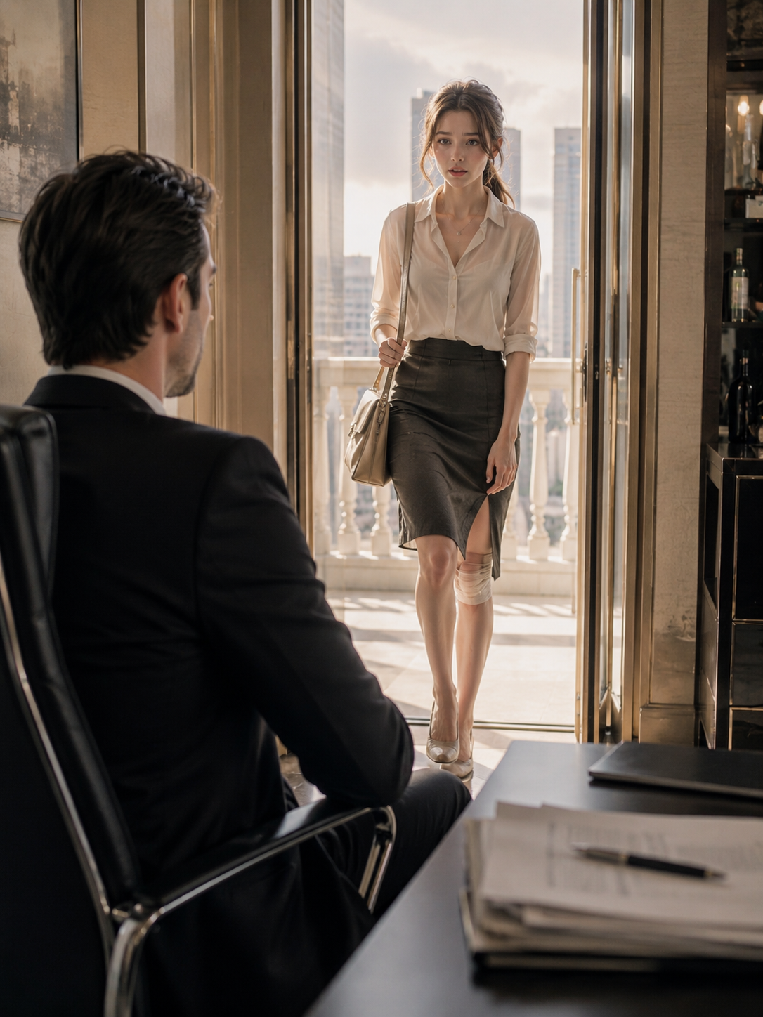 “Sorry I’m Late,” She Whispered—Then the Mafia Boss Saw Her Limp and Everything Changed