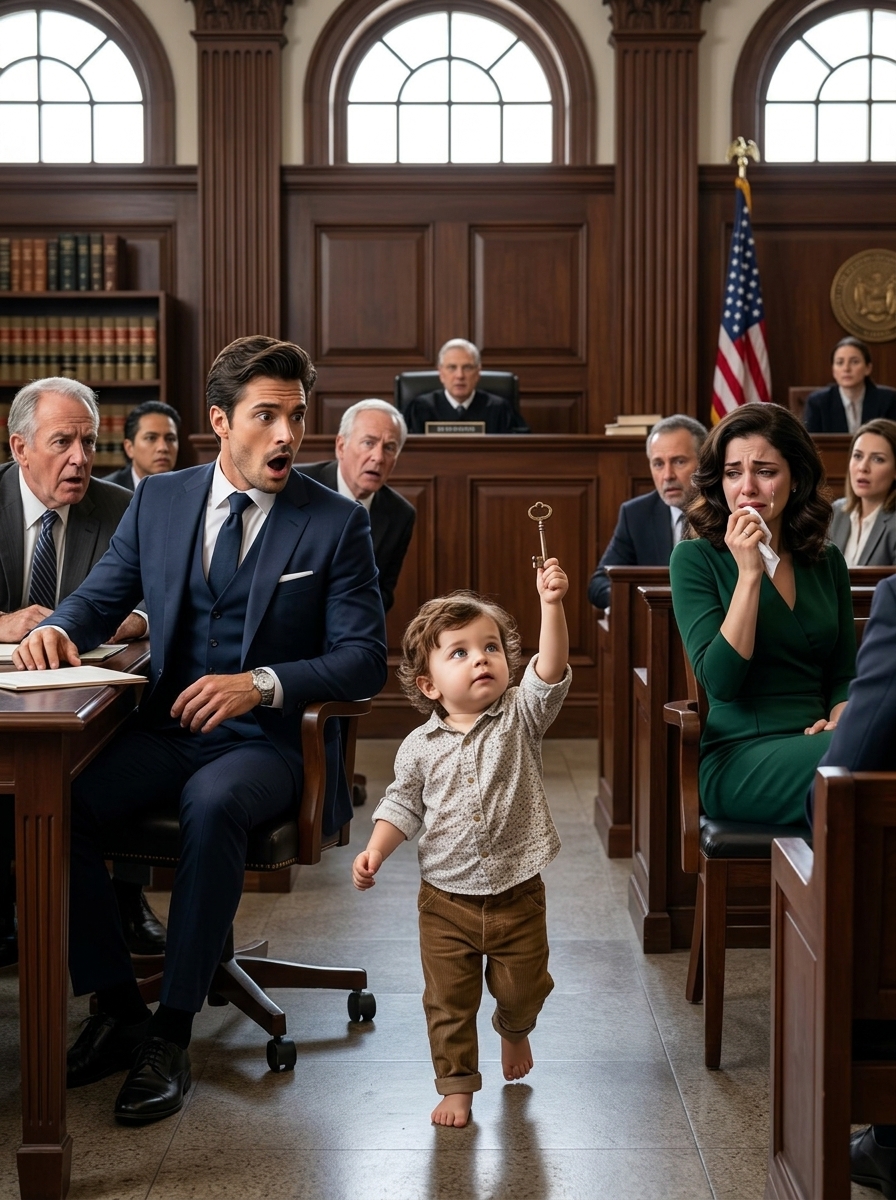 Everyone Believed the Billionaire’s Crying Fiancée—Until the Maid’s Toddler Ran Into Court Calling Him Daddy