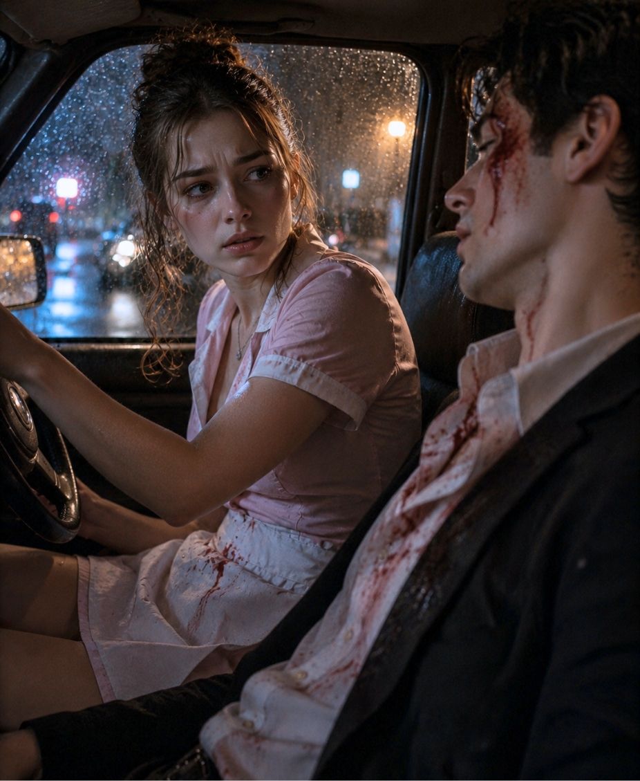 An Exhausted Waitress Opened Her Car Door to a Bleeding Stranger—Then Realized She Had Saved a Mafia Boss