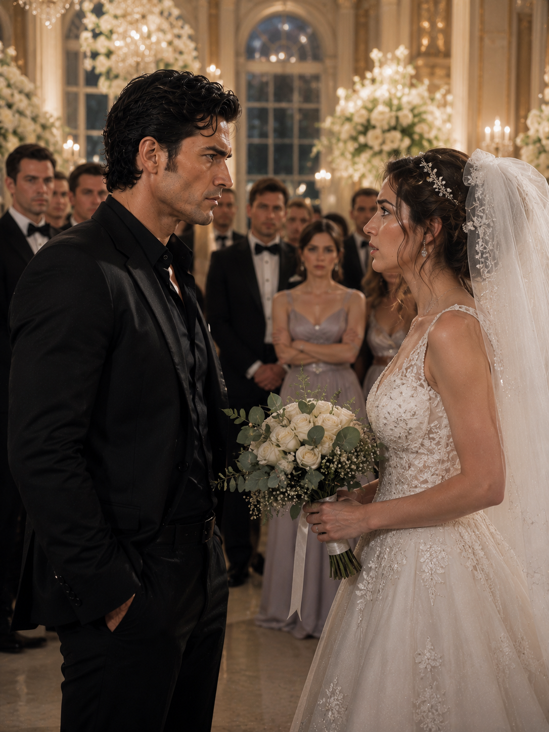 She Asked the Mafia Boss If Her Wedding Dress Looked Beautiful—His Four-Word Answer Stopped the Wedding