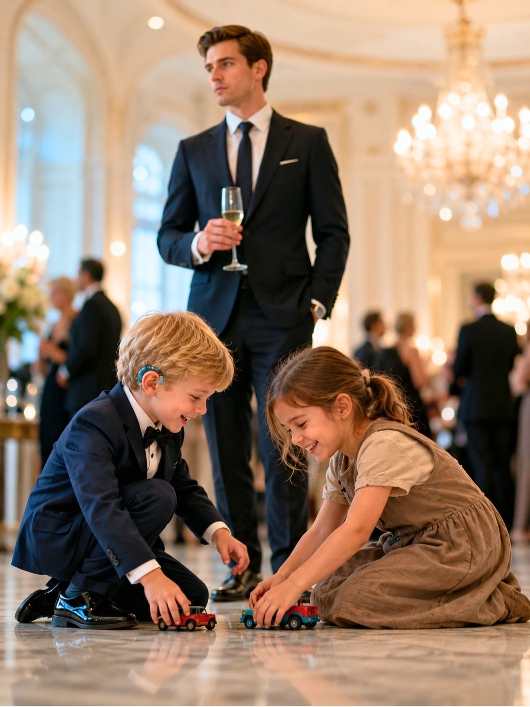 At a Billionaire Gala, Everyone Noticed the CEO Except His Son Until the Maid’s Daughter Changed That