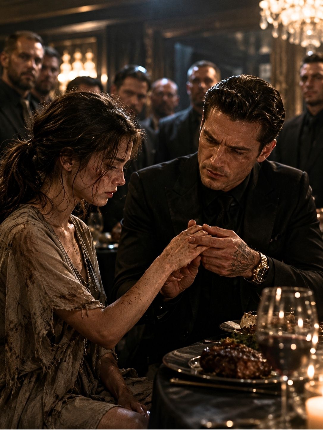 She Came to the Mafia Dinner Looking Ruined But He Noticed the Hands She Couldn’t Disguise