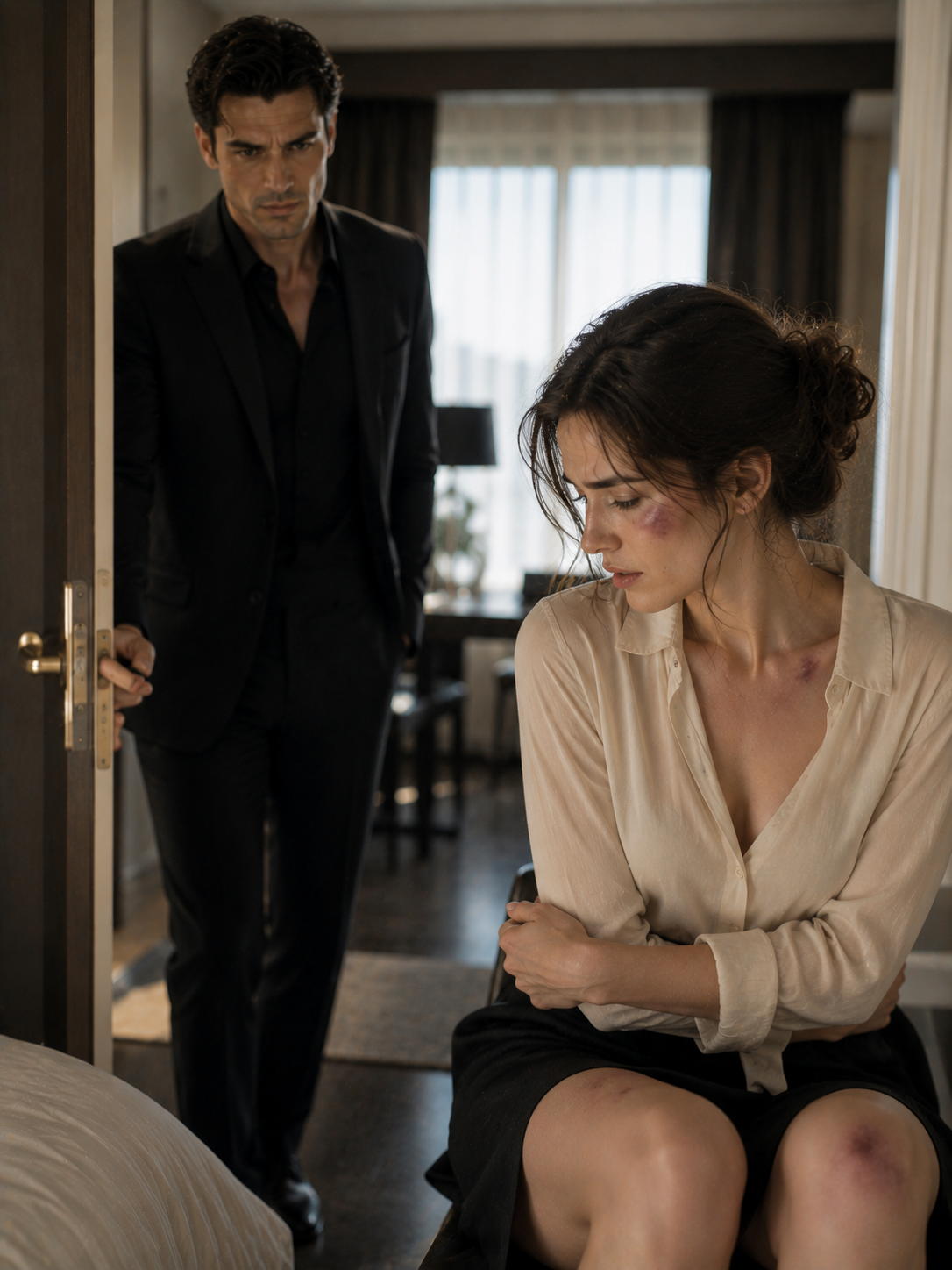 The Mafia Boss Opened the Wrong Door—Then Saw the Bruises His Secretary Had Been Hiding for Months