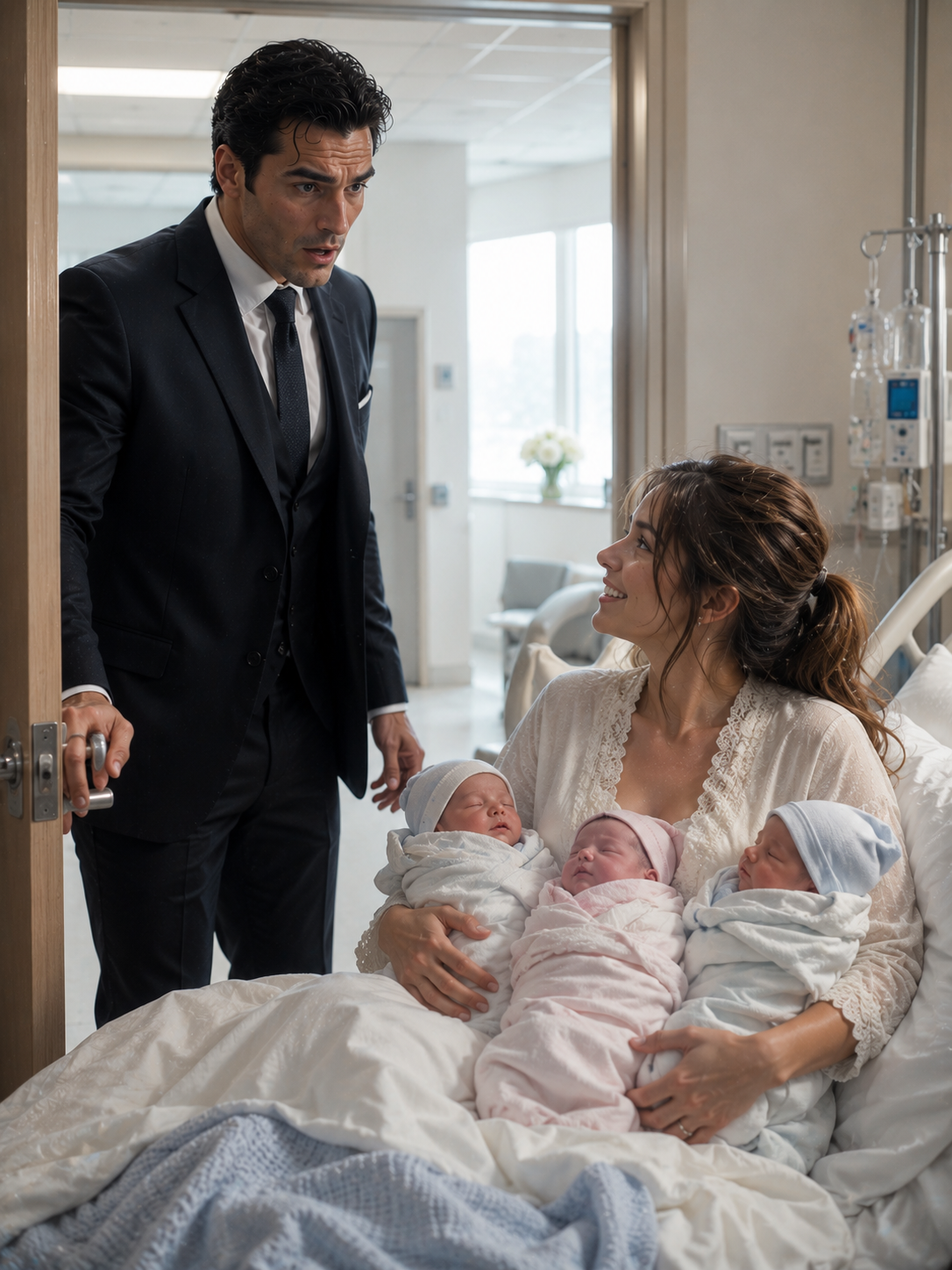 The Billionaire Accused His Ex-Wife of Hiding One Baby—Then Opened the Hospital Door and Found Three