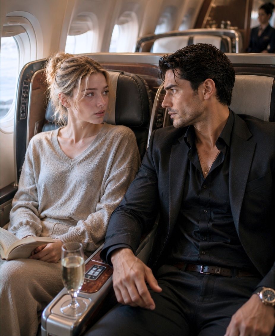 Stranded at the Airport Gate, She Thought She Was Alone—Until He Bought Every First-Class Seat Around Her