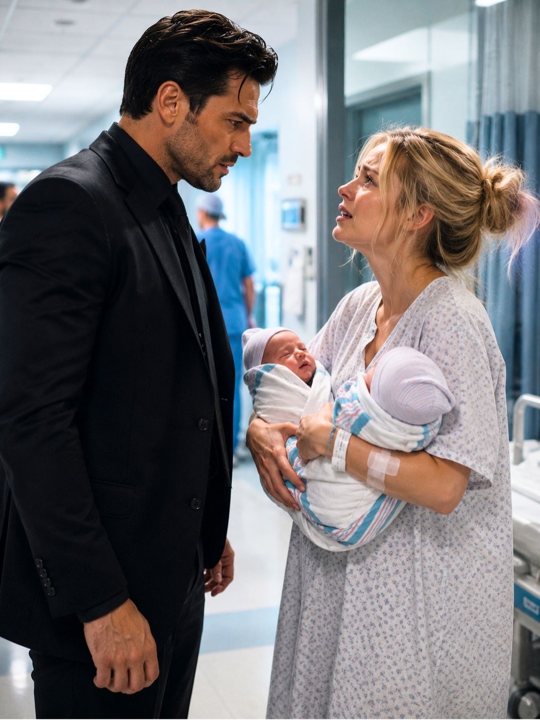 The Billionaire Stormed Into the Hospital Ready for Revenge—Then His Ex-Wife Handed Him Two Newborns