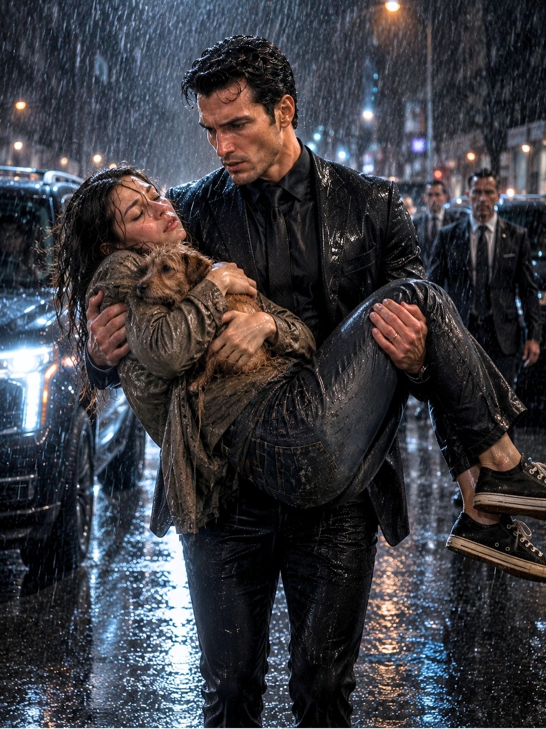 She Saved a Stray Dog During a Storm—Then the Mafia Boss Found Her Unconscious in the Rain