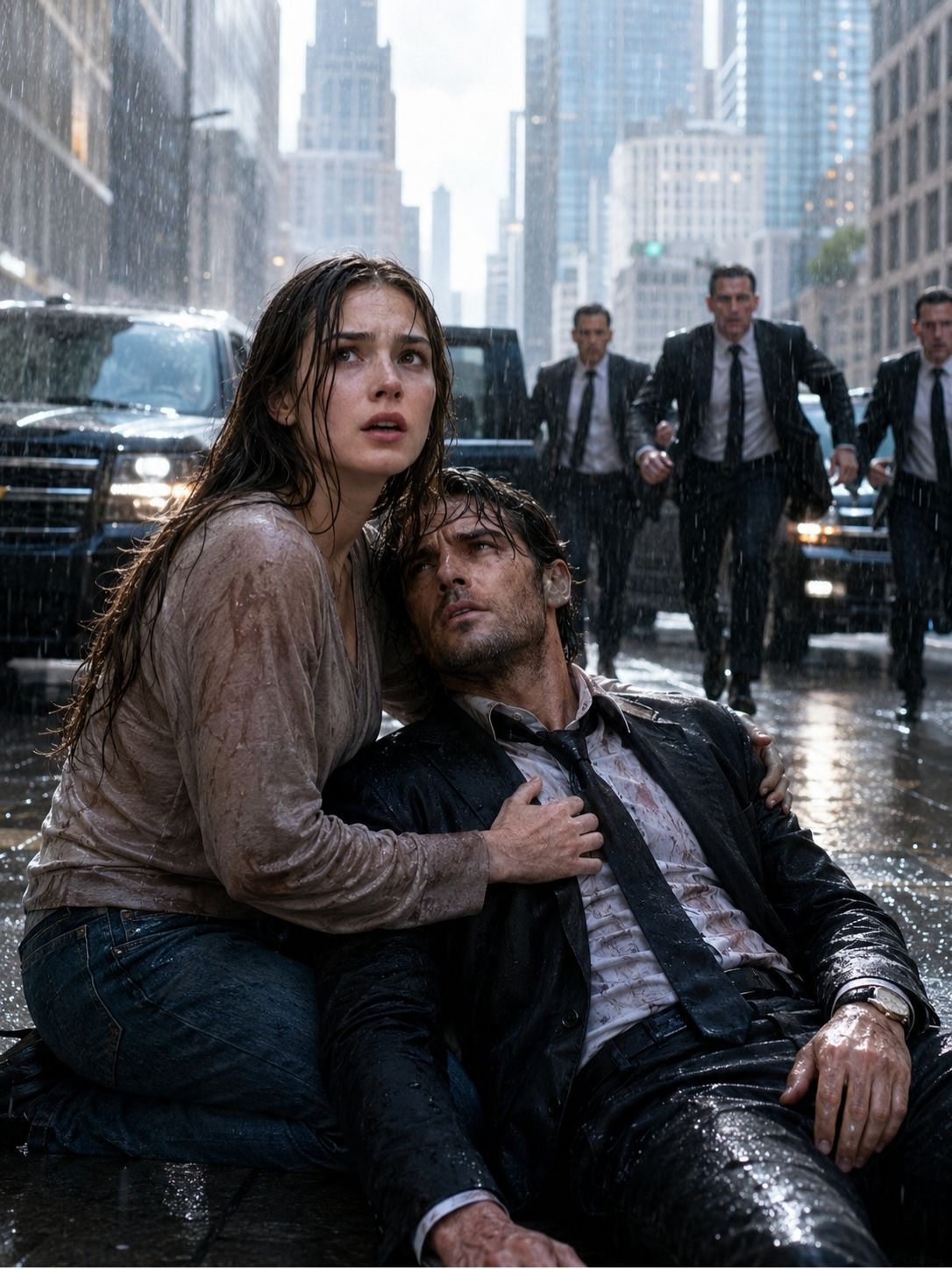 She Held a Dying Stranger in the Rain—Then His Men Arrived and Called Him “Boss”