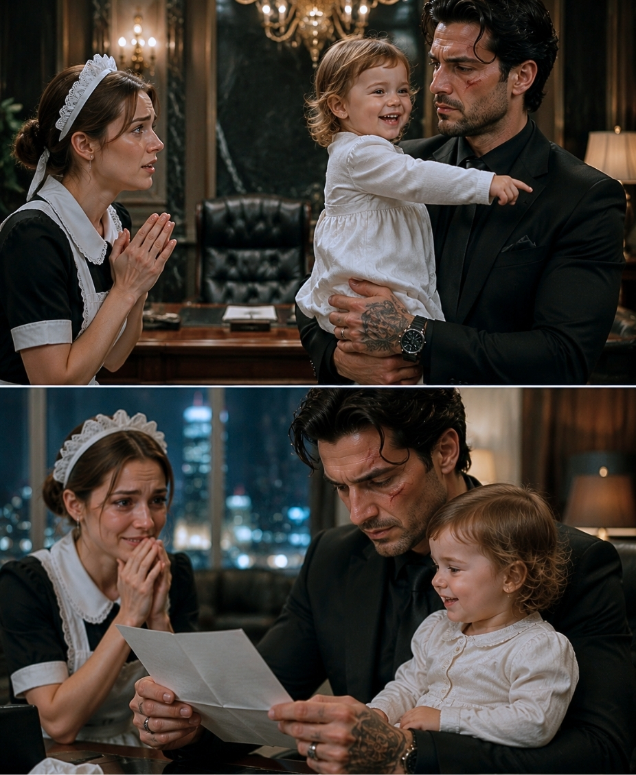 “Don’t Hand Her To Him,” The Maid Begged — The Mafia Boss Ignored Her Until The Baby Smiled At His Scar
