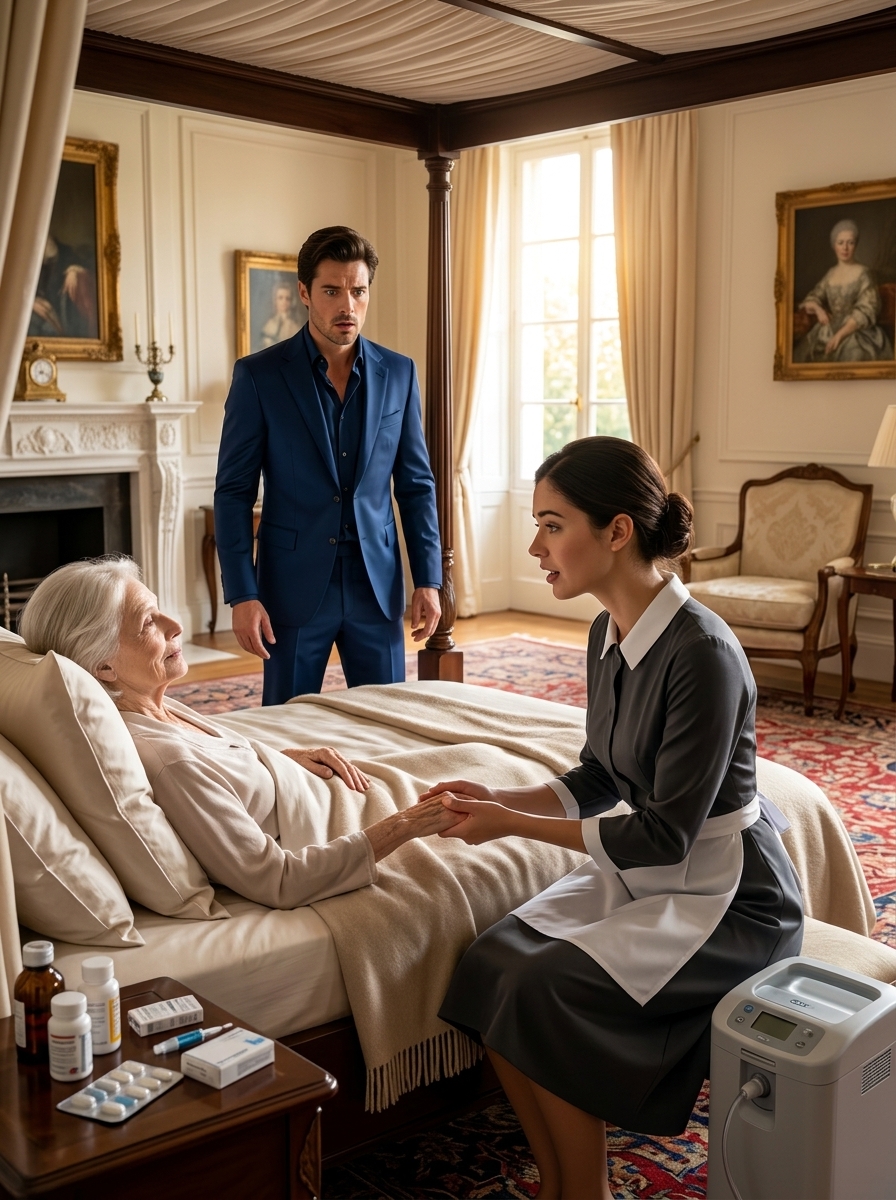 The millionaire Rushed Home to Say a Final Goodbye to His Dying Mother — Then Heard the Maid Say One Word That Changed Everything
