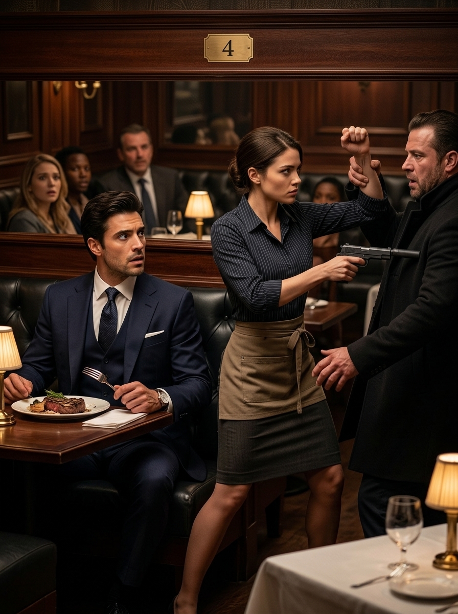 The Mafia Boss Was Marked for Death at Booth Four — Until the Waitress He Overlooked Became the Most Dangerous Person in the Room