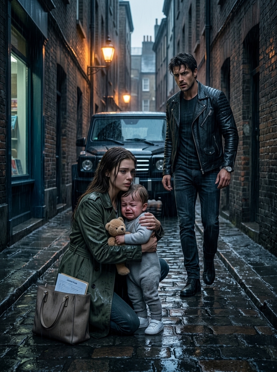 A Poor Teacher Discovered a Lost Little Boy Crying in the Rain—Unaware His Father Was the Mafia Boss Who Would Shield Her, Reveal Her Family’s Darkest Secret, and Love Her Like a Dangerous Promise
