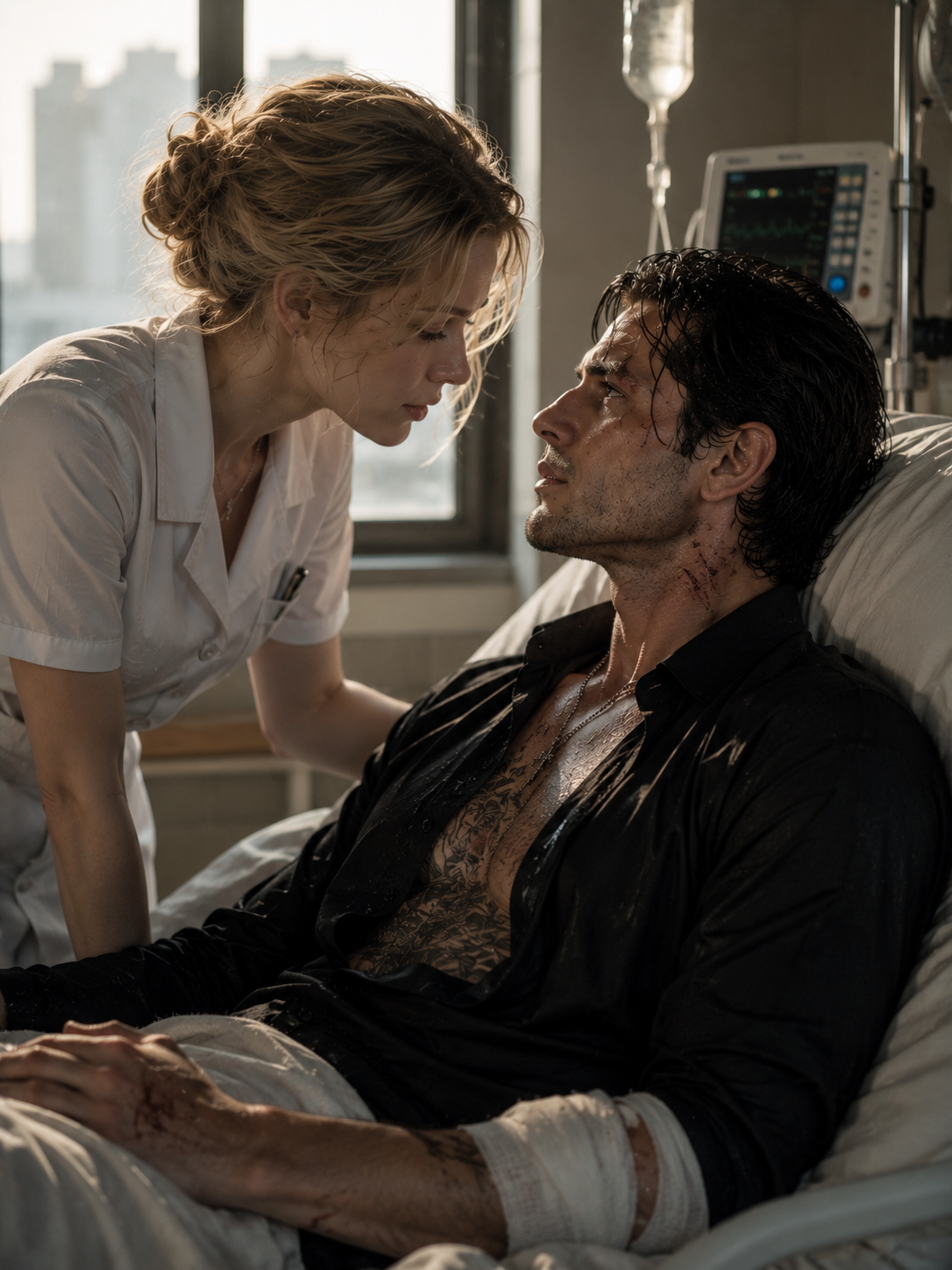 I Entered the Wrong Hospital Room and Met a Wounded Mafia Boss—Then He Offered Me Millions to Stay by His Side