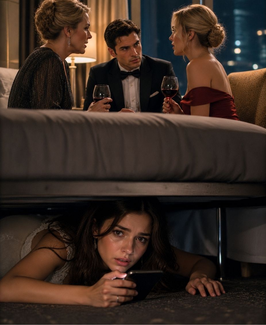 On our wedding night, I crawled under the bed intending to tease my husband with a lighthearted joke.