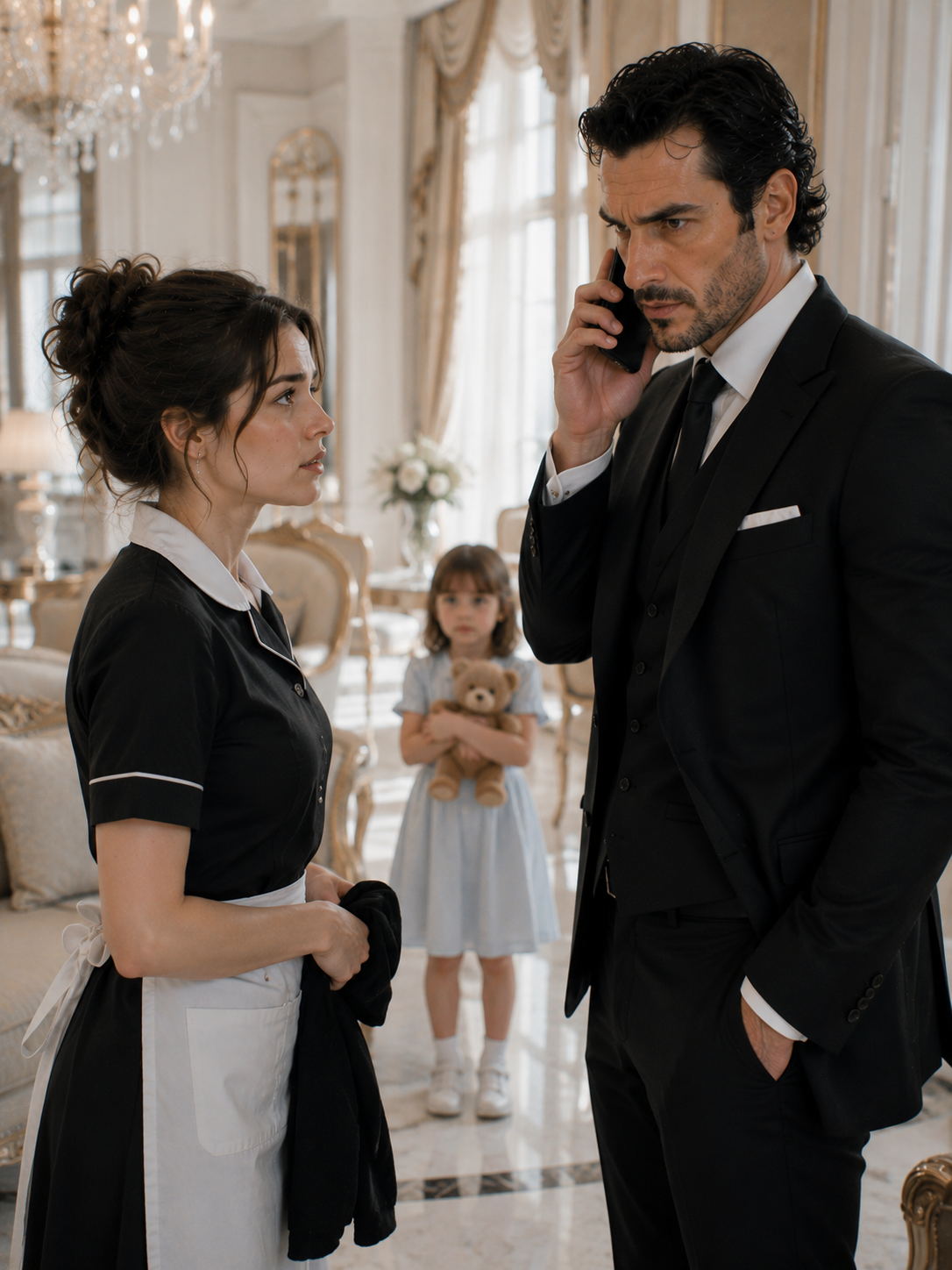 The Maid Asked for Eight Months Off Without Explanation—Then One Phone Call Exposed the Child She’d Been Hiding