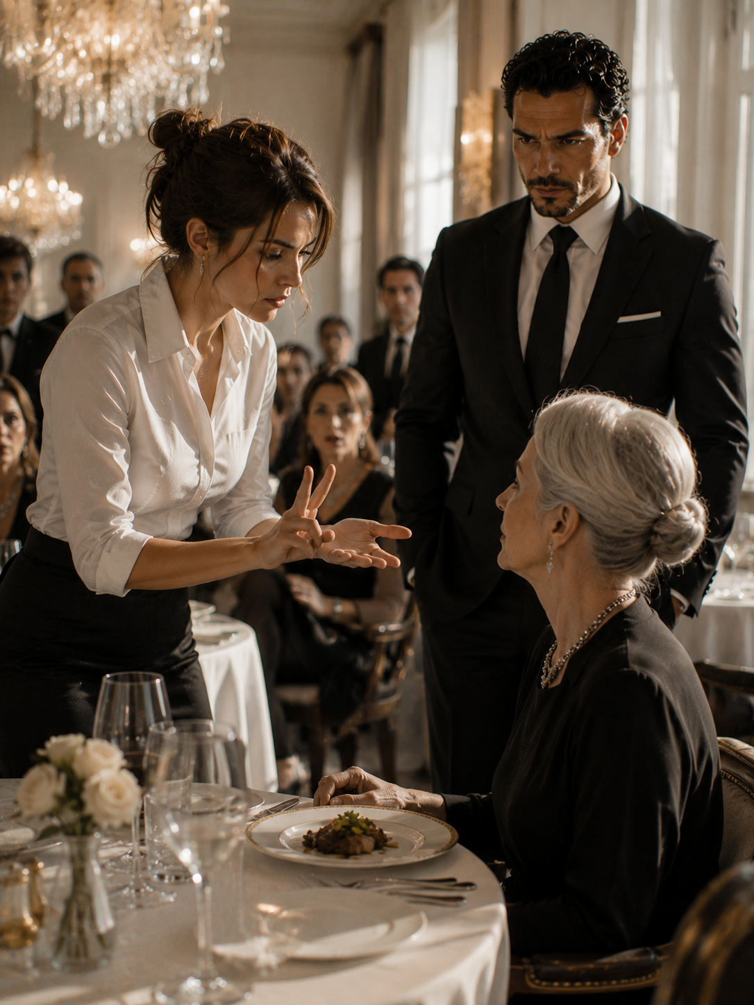 The Waitress Signed to the Mafia Boss’s Deaf Mother—And the Entire Restaurant Fell Silent
