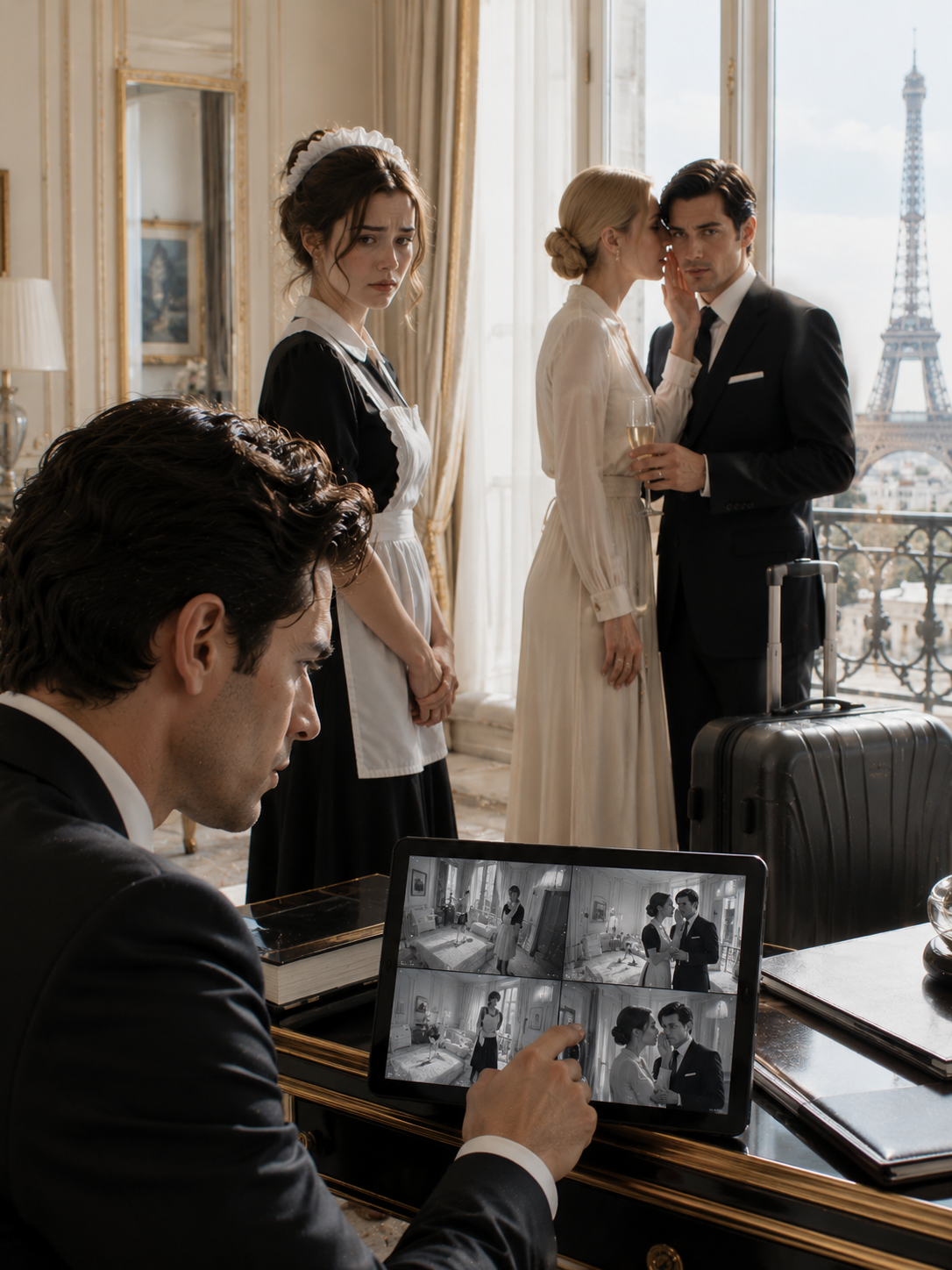 The Billionaire Pretended to Leave for Paris to Catch a Thief—But the Cameras Exposed the Woman He Trusted Most