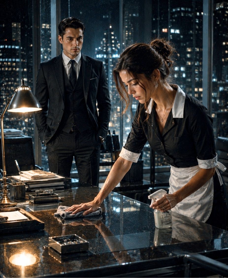 The Mafia Billionaire Owed His Empire to a “Ghost” — Then Found Her Cleaning His Office at Midnight