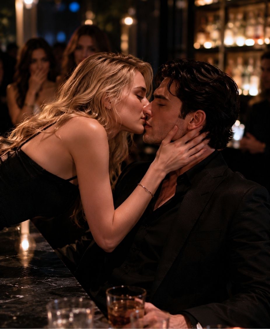 She Kissed the Coldest Man in the Bar for a Dare—Seconds Later, His Bodyguards Entered and the Bar Went Quiet