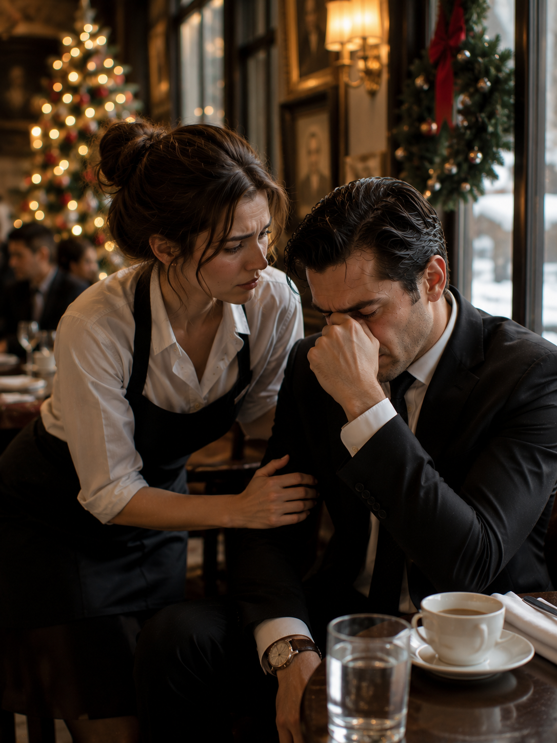 Everyone Feared the Mafia Boss—Until a Waitress Found Him in Tears on Christmas