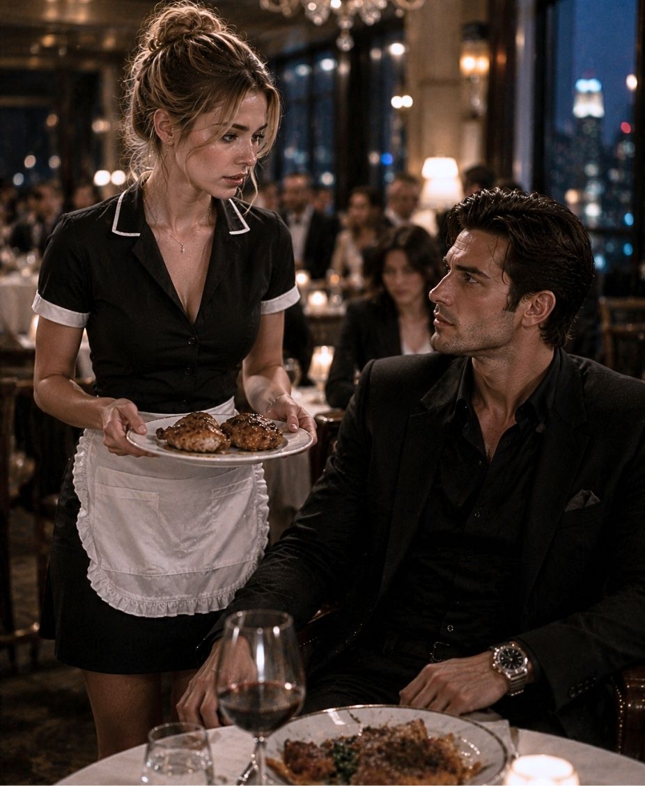 A waitress asked a billionaire for two pieces of leftover chicken — and the reason behind that one quiet question dismantled his entire life.