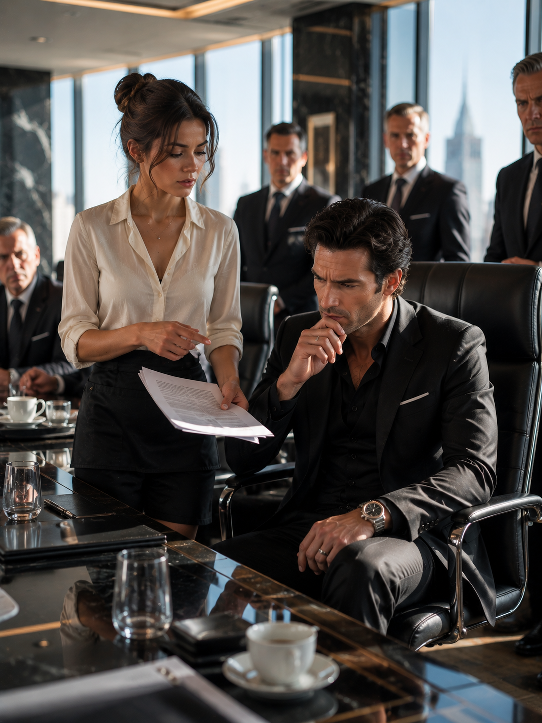 The Mafia Boss Laughed at the Coffee Girl—Then She Translated One Contract That Made Him Go Pale