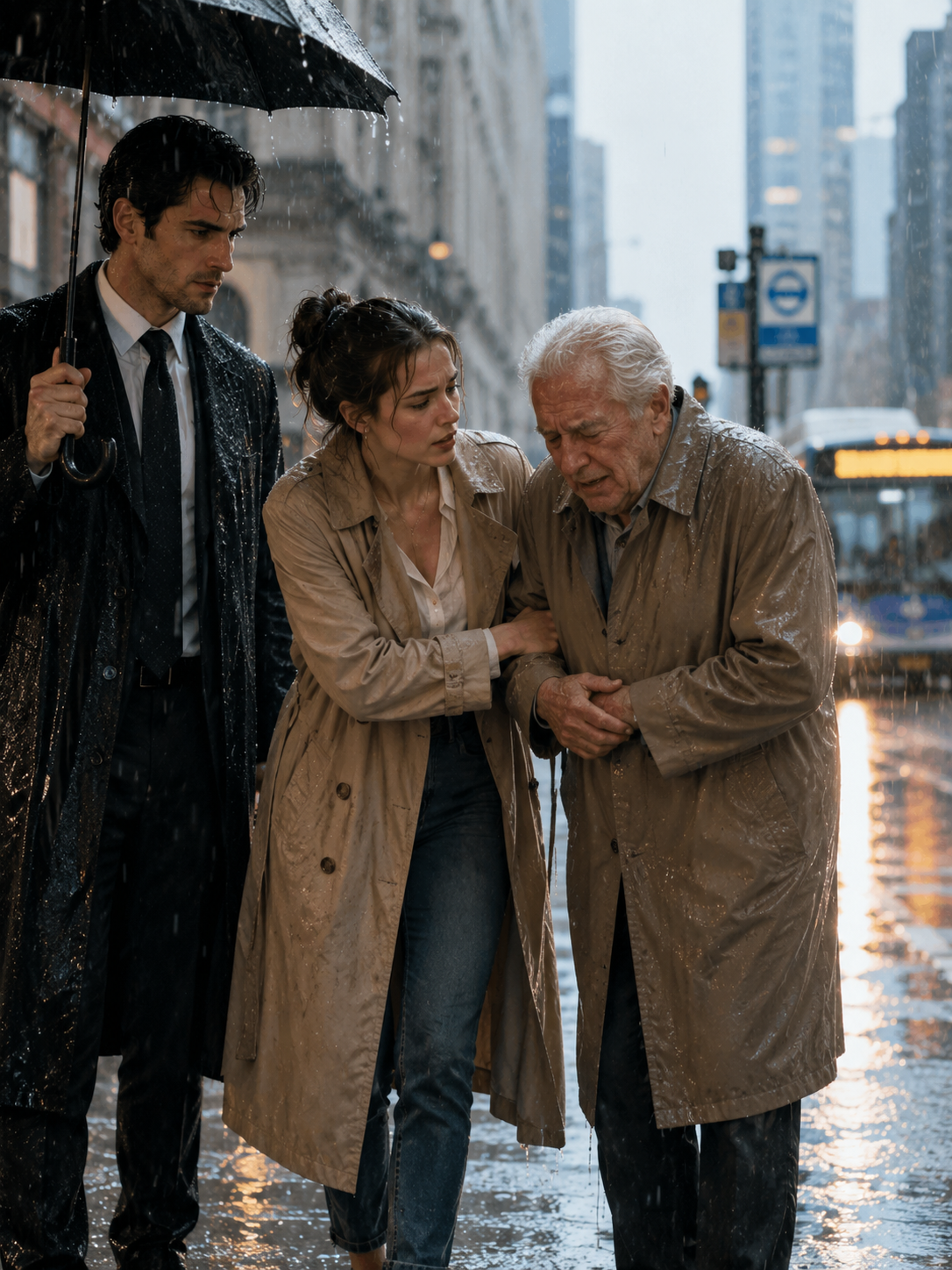 I Missed My Last Bus to Save a Confused Old Man in the Rain—Then a Mafia Boss Arrived and Changed Everything