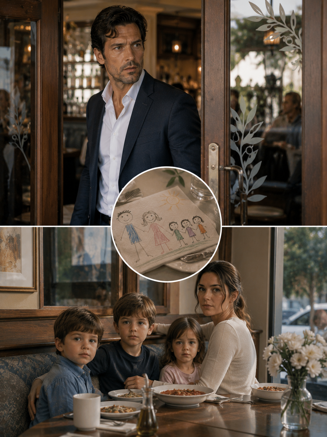 Billionaire Saw His Ex-Wife in a Restaurant—But the Triplets Beside Her Had His Eyes, and His Mother’s Forged Letter Exposed the Secret That Stole Five Years