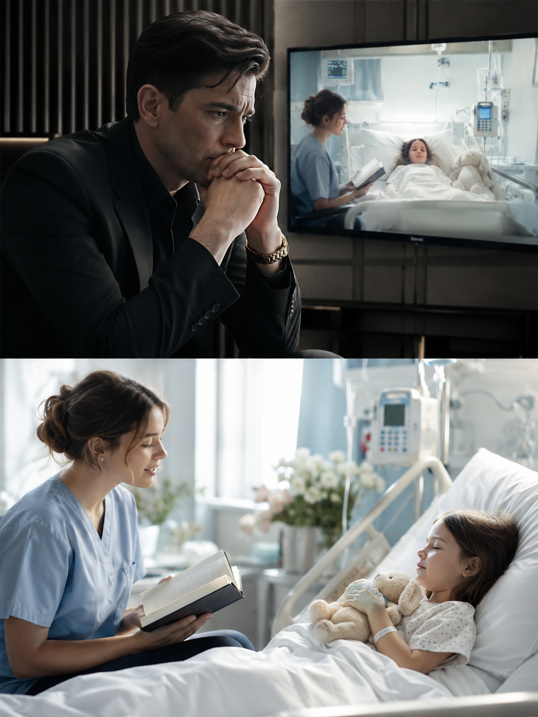The Mafia Boss Watched His Dying Daughter Through Cameras Until the New Nurse Sang His Dead Wife’s Secret Lullaby