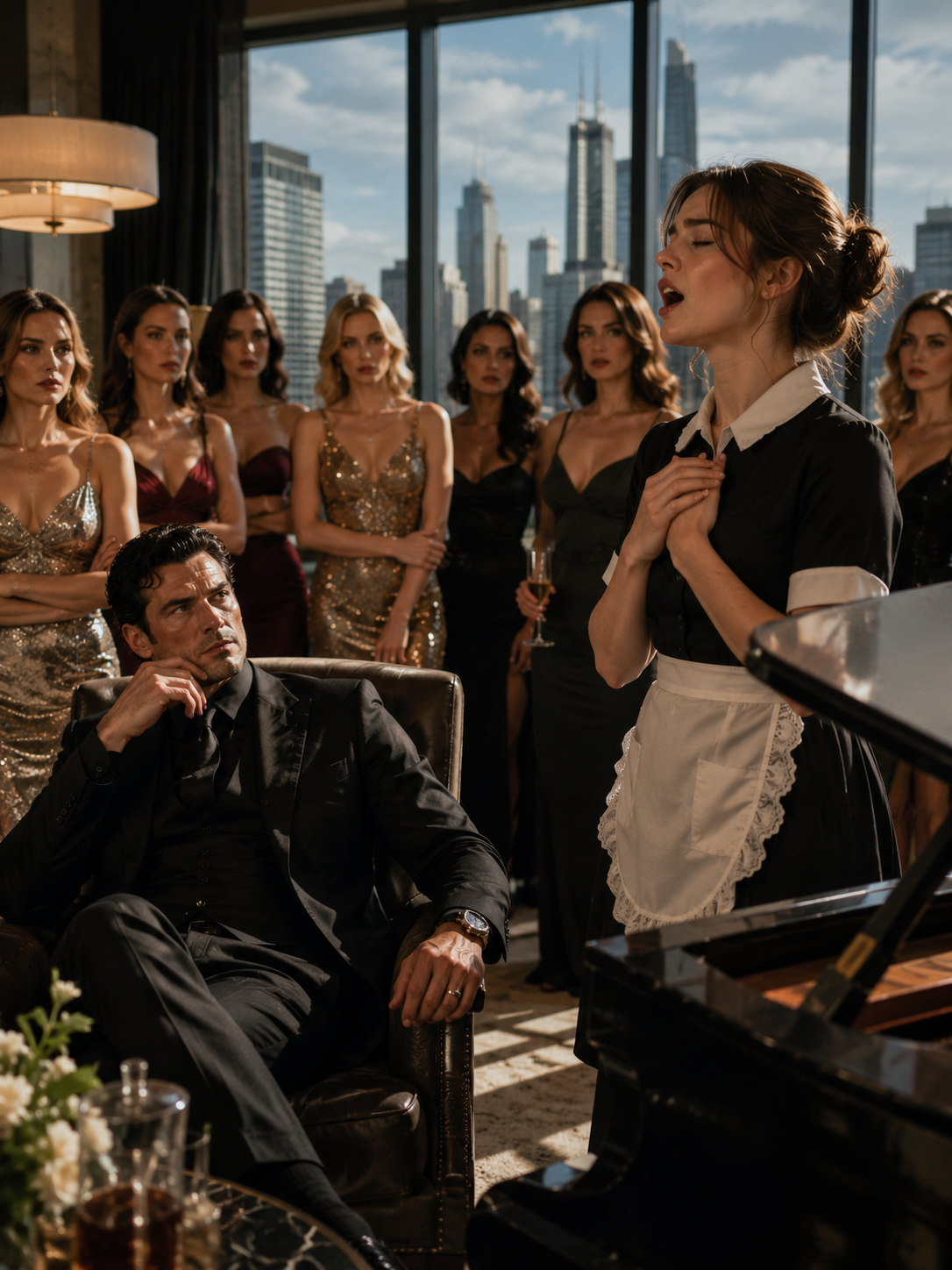 Every Beautiful Woman in Chicago Failed to Move the Mafia Boss—Then the Maid Sang One