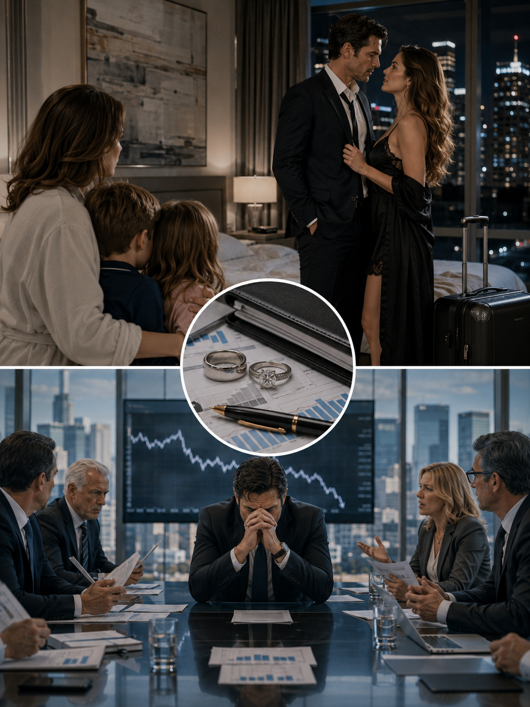 While the CEO Was With His Mistress, His Son Took His Last Breath. He Ignored Seventeen Calls From His Wife—Then Her Retired Prosecutor Father Found the One Mistake His Empire Couldn’t Hide.