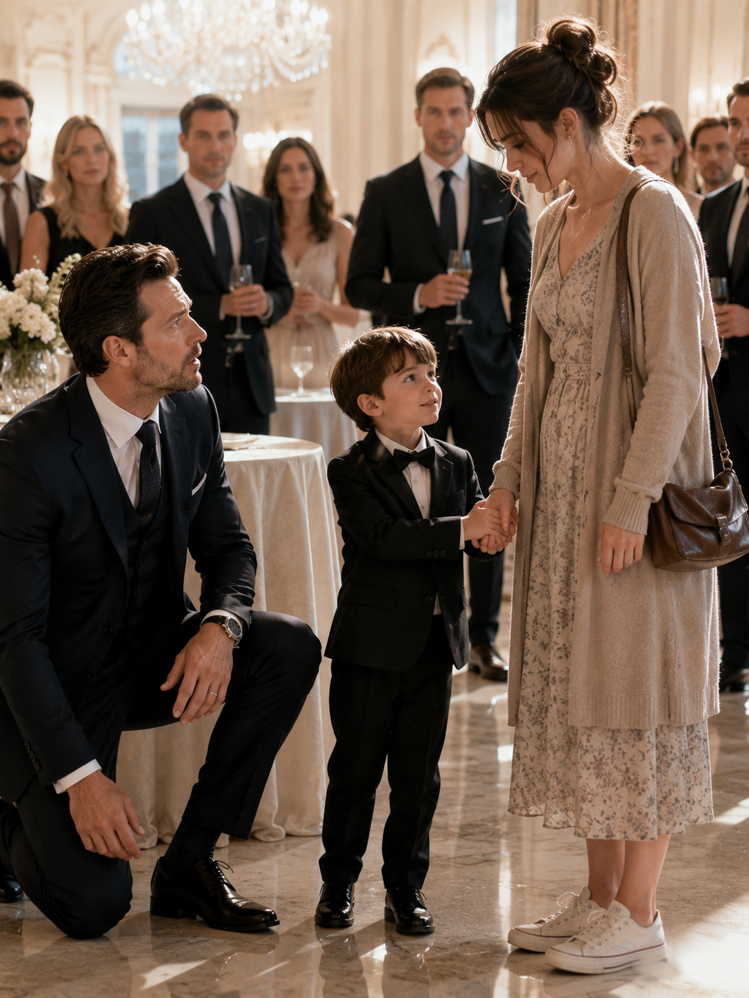 The millionaire swore he would only marry the woman his son chose—then the boy grabbed a single mother’s hand in front of everyone
