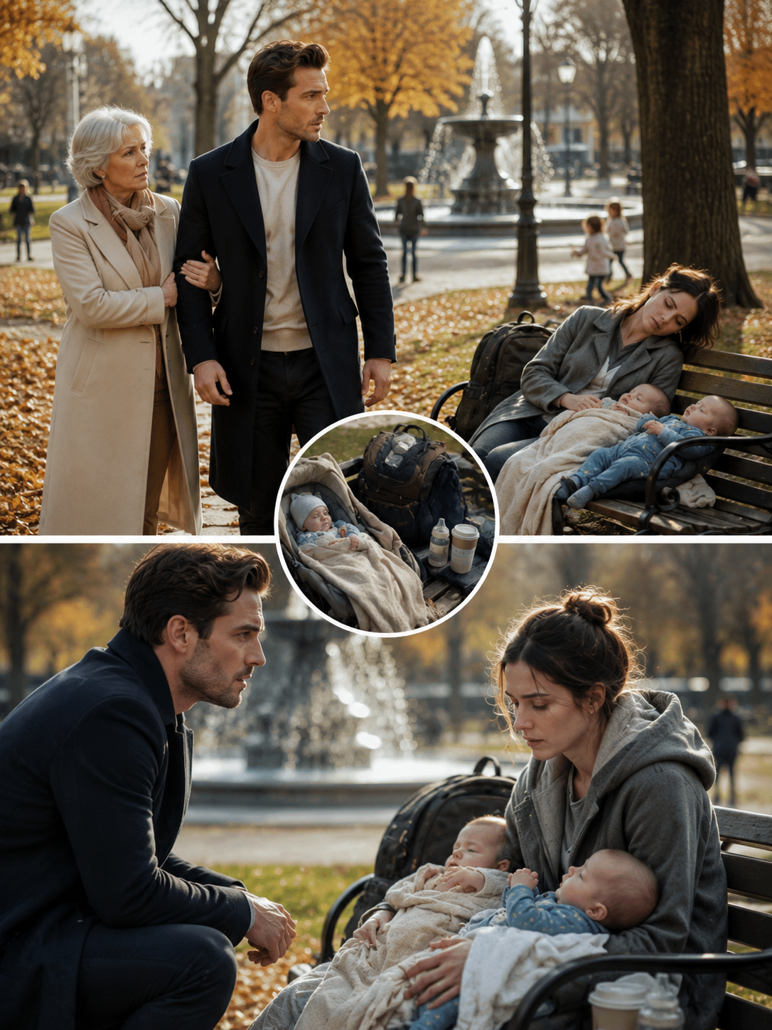I Found My Ex-Wife Asleep on a Park Bench With Two Babies Beside Her. One Opened His Eyes—and I Saw My Own Face Looking Back.