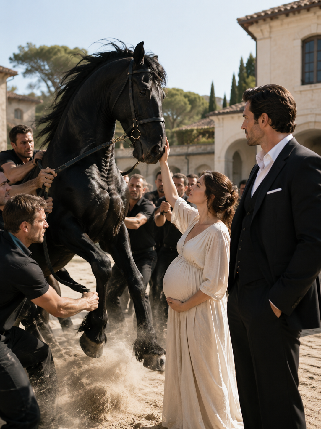 Fifteen Guards Couldn’t Control the Mafia Boss’s Stallion—Until a Pregnant Maid Tamed Him and Claimed the Don’s Heart