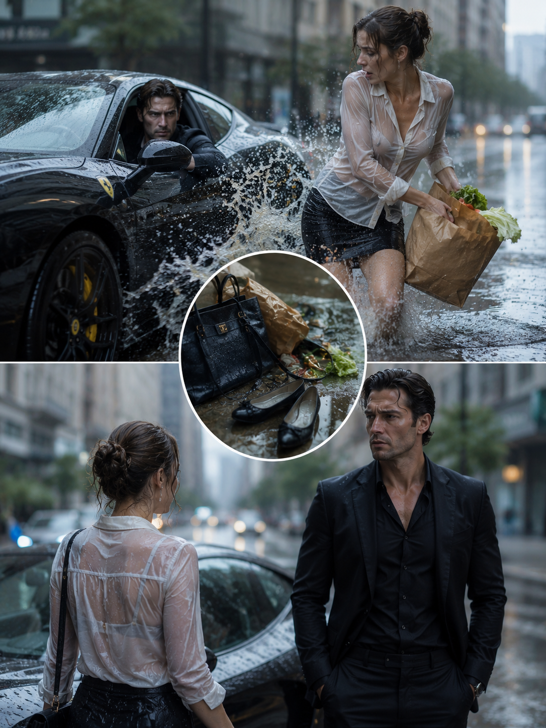 The Waitress Called Him Trash After He Soaked Her in the Street—Then He Walked Into Her Restaurant as Chicago’s Most Feared Italian Mafia Boss. By the End of the Night, Luca Moretti Learned She Was the Only Woman Brave Enough to Tell Him the Truth.
