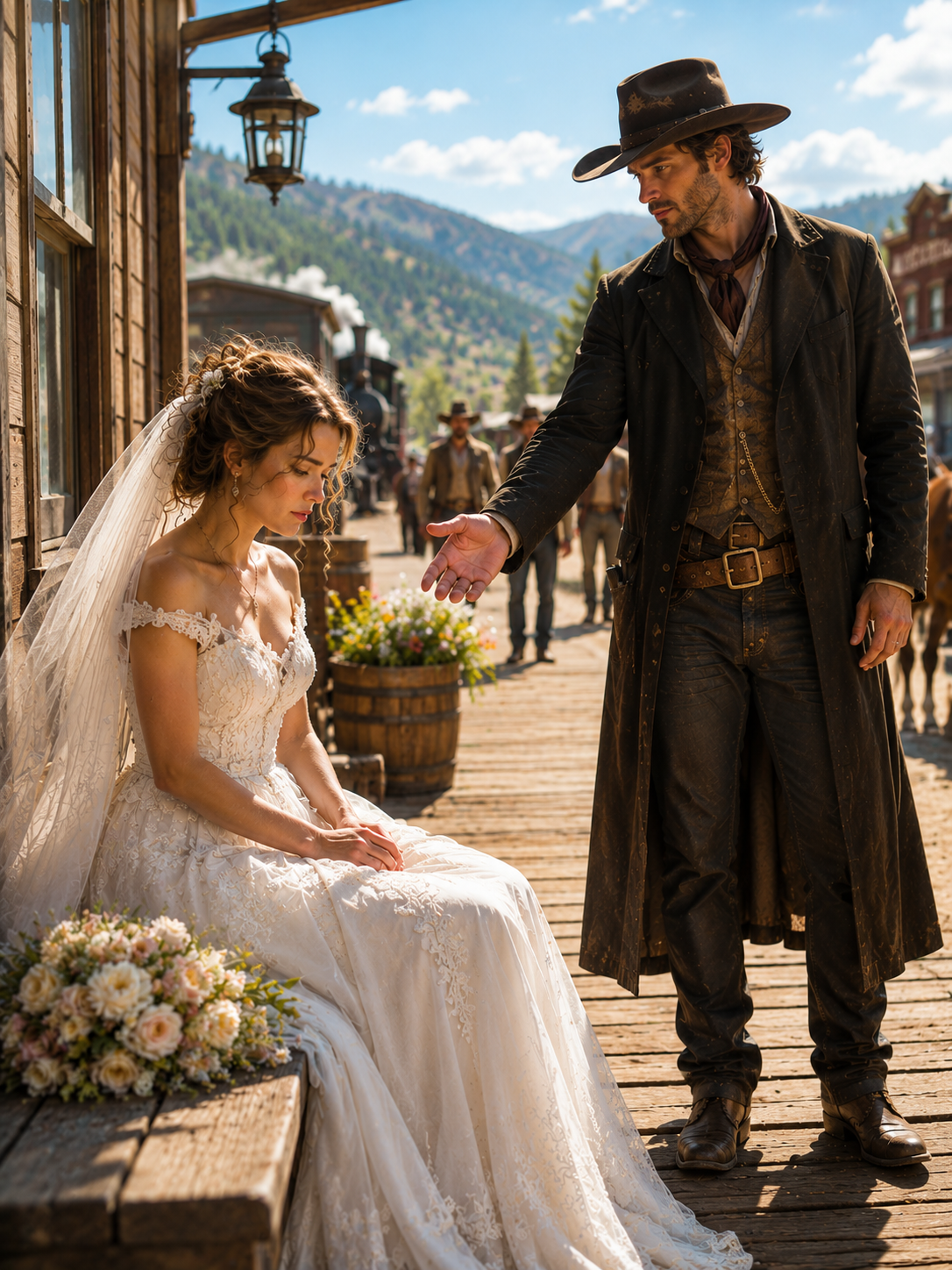 A rejected bride stood in silence on the platform—then accepted a stranger’s offer that changed both their lives.