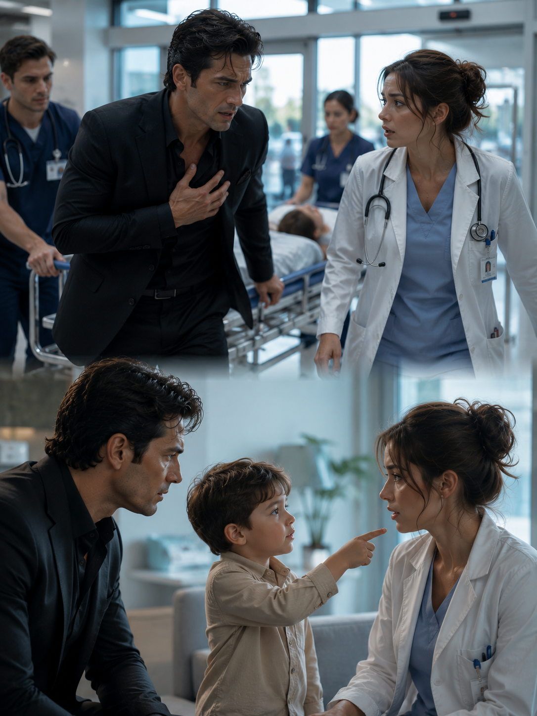 A Millionaire Walked in With Chest Pain — His Ex Was the Cardiologist, and a Child With His Eyes Called Her Mom.