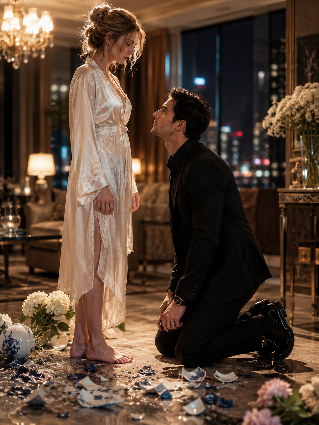 For Three Years My Mafia Husband Never Once Touched Me — Then I Broke a Vase at Midnight and He Knelt at My Feet, and I Finally Understood Why He Had Stayed Away