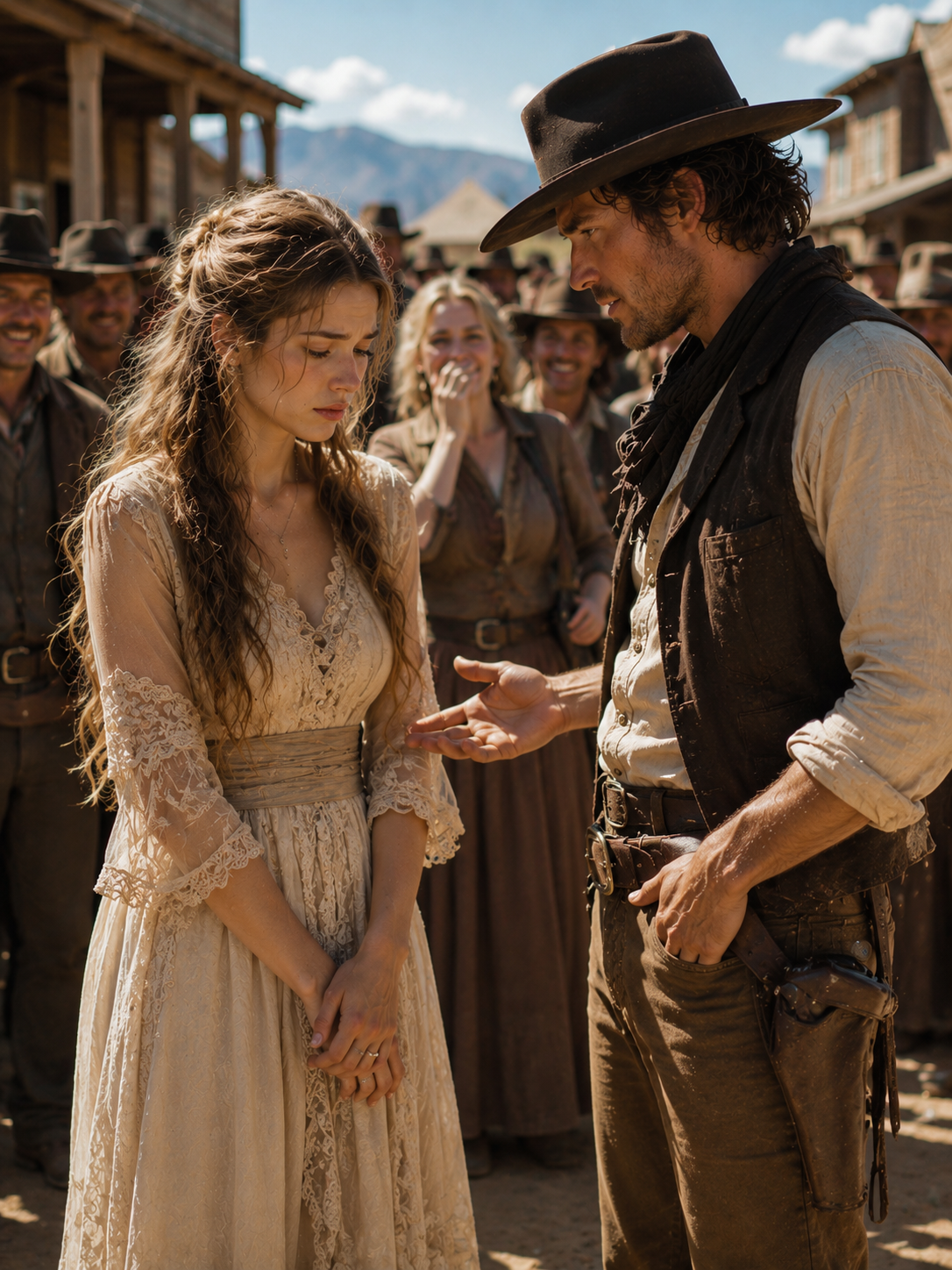 The town laughed when no man chose her — until one cowboy asked a question