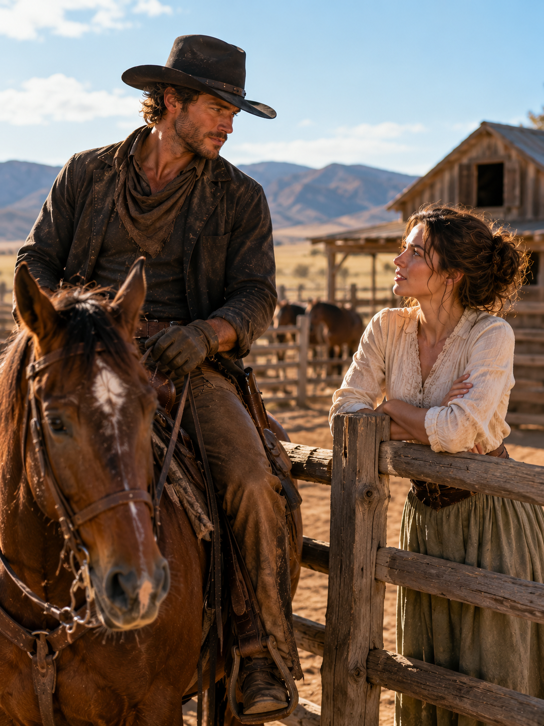 The famous horsebreaker only came for the horse—until he saw her at the fence