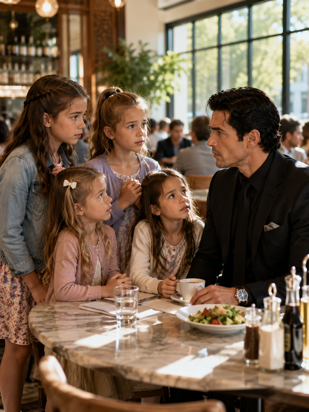 Four Terrified Little Girls Asked a Mafia Boss to Pretend He Was Their Dad—Then He Realized Why