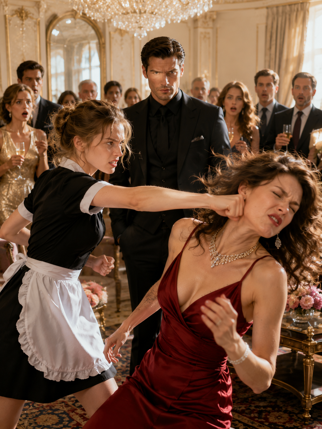 Everyone Feared the Woman Who Ruled the Room — Until the Maid Knocked Her Down With One Punch
