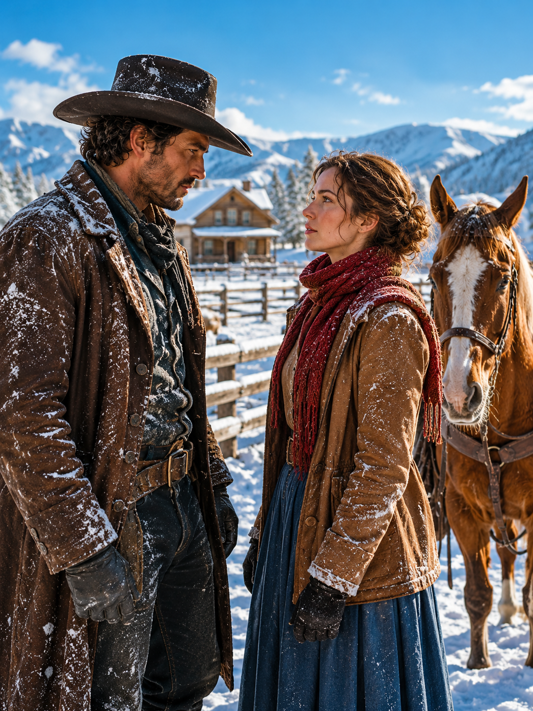 Everyone called him broken—until a lone widow arrived at his ranch in a snowstorm