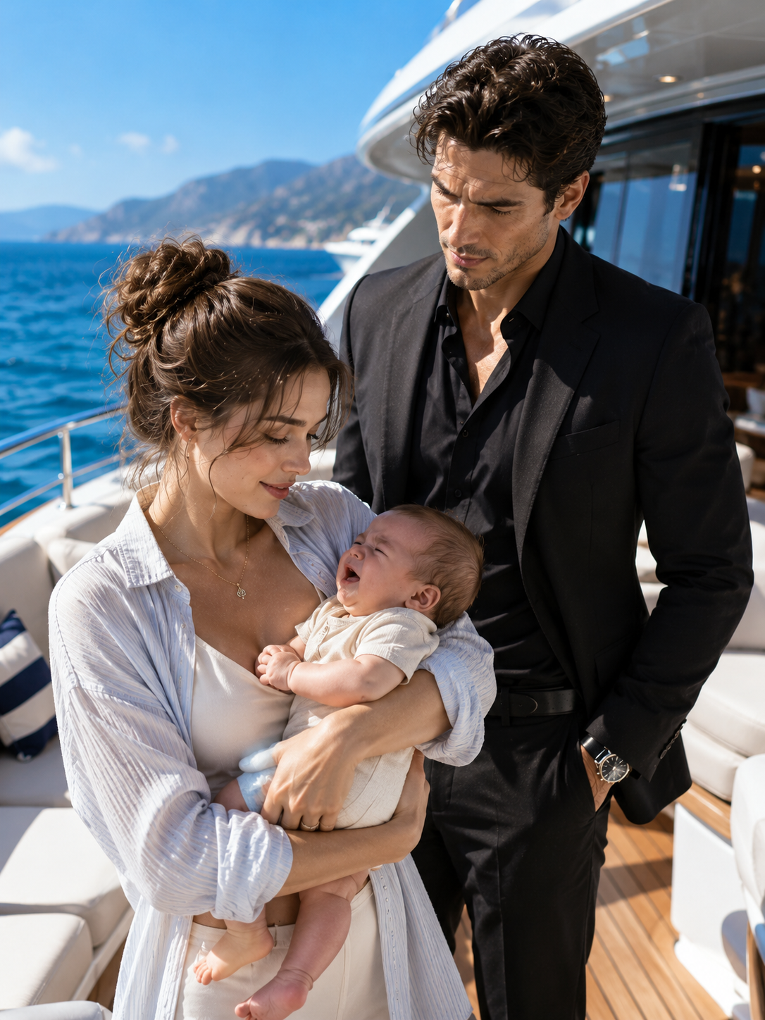 A Single Mom Helped a Crying Baby on a Luxury Yacht—She Had No Idea Who the Father Was
