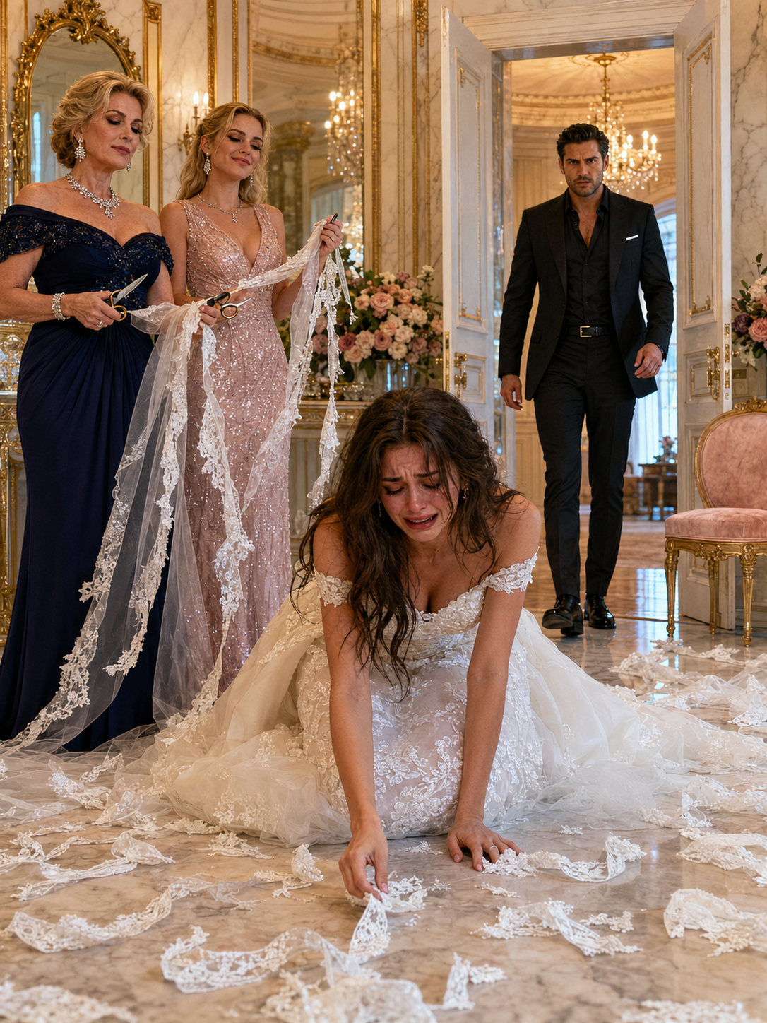 They Tore the Bride’s Veil and Laughed—Then the Mafia Boss Walked In and Ended the Wedding