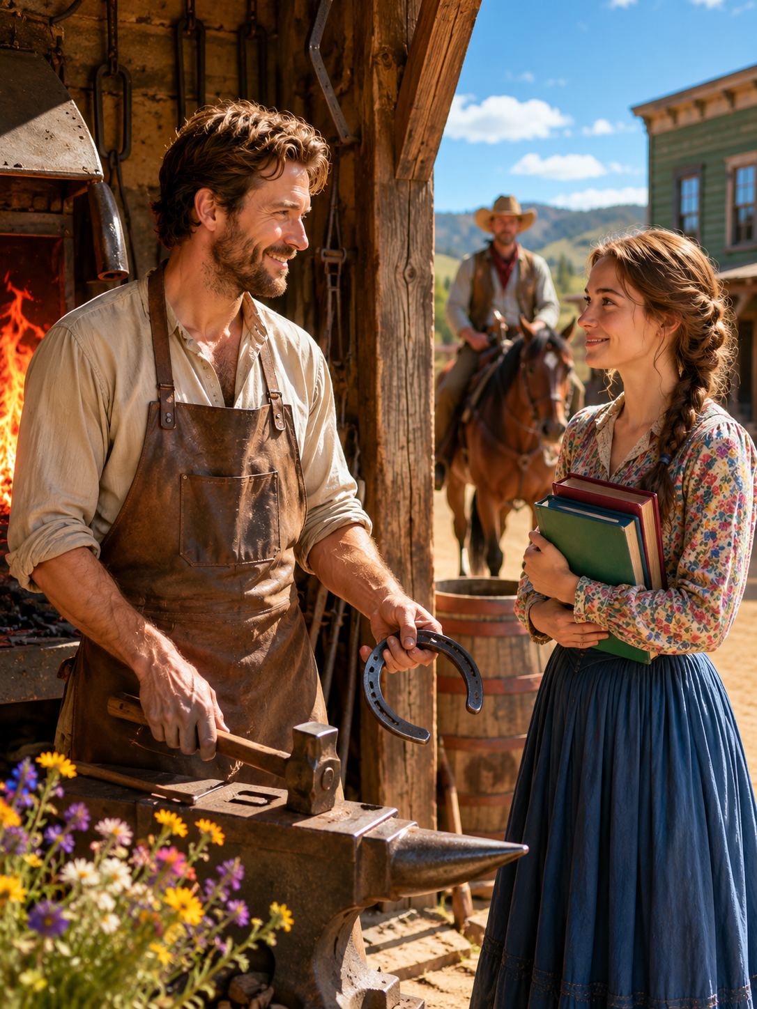 I Said, ‘A Cowboy Will Win Your Heart One Day’… She Whispered, ‘I’d Rather It Be a Blacksmith.