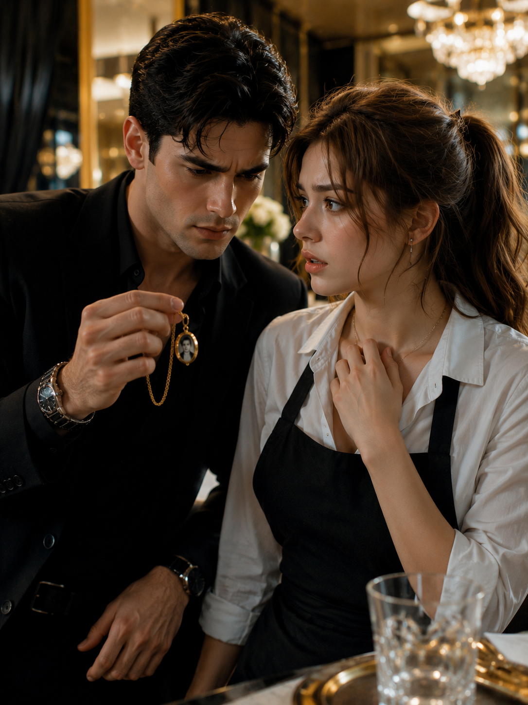 “Why Is My Brother Inside This?” — The Mafia Boss Asked After Finding a Waitress’s Lost Locket
