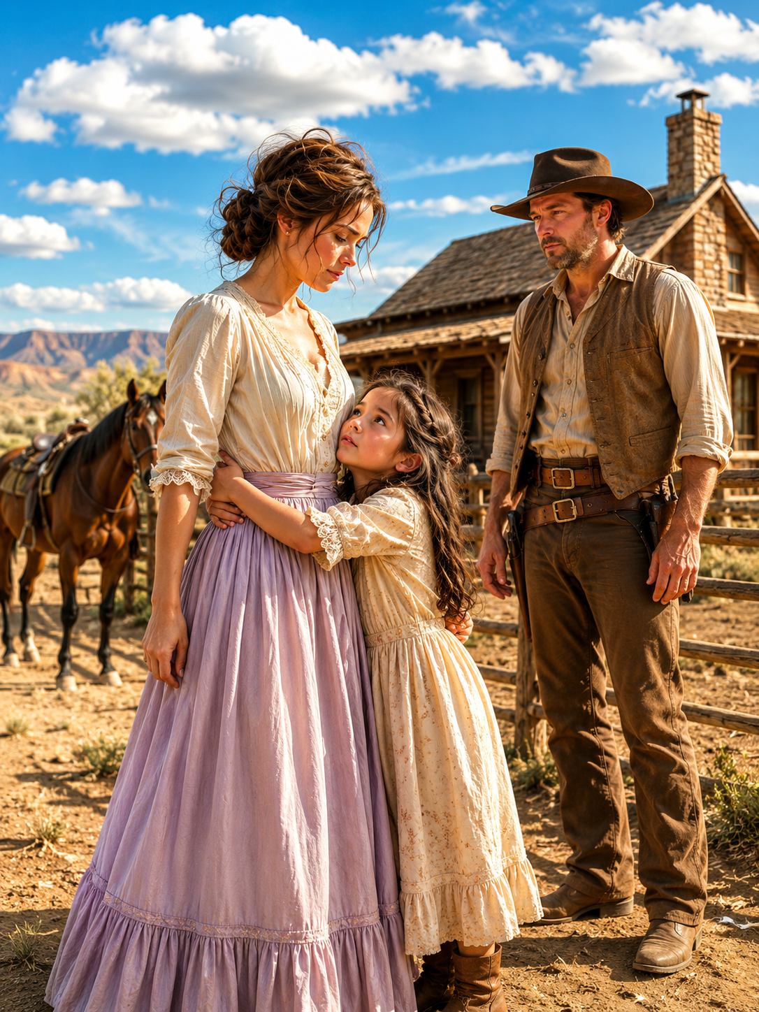 The Cowboy Sent His Mail-Order Wife Away… But His Little Daughter Whispered, “I Need a Mother”